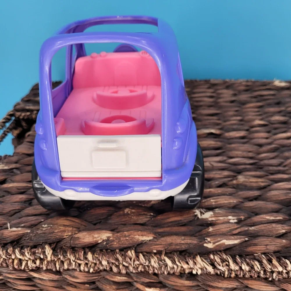 Vintage Fisher Price Little People SUV Vehicle Kids Toy Mom Baby stoller Set kid